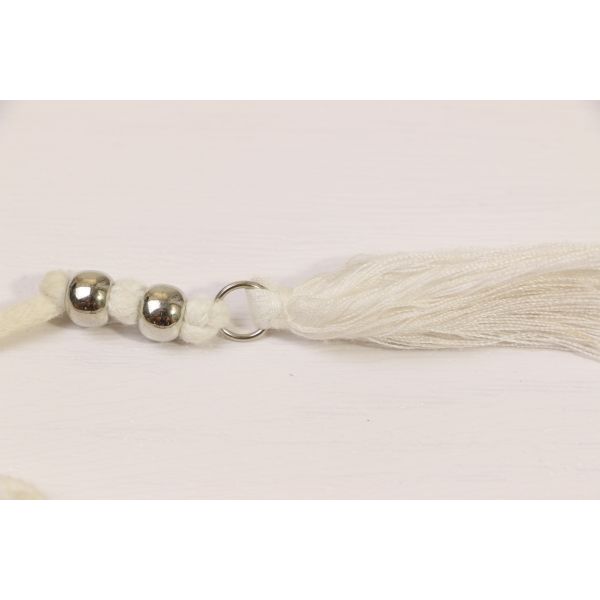 Cotton Drawcord String With Decorative Iron Ball 3.5mm
