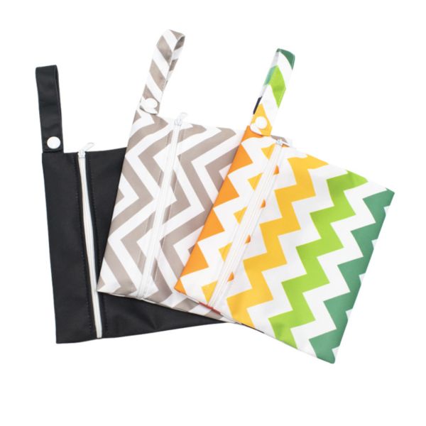 15x18cm Mini washable reusable menstrual pads Cloth Bag sanitary Zipper Waterproof