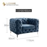 80cm Height Armrest Single Modern Upholstered Sofa