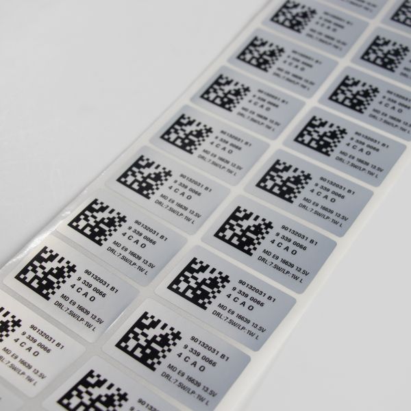 Custom Barcode Label Adhesive Logo Design Car Sticker Printing
