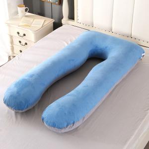 China Thickness 6inch Pregnancy Sleeping Pillow Crystal Velvet Fabric on sale