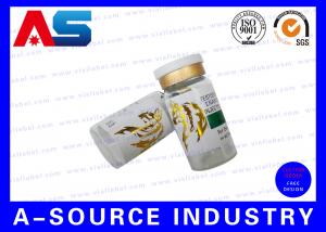 Buy cheap Pharmaceutical Labels 10mL Glossy Gold Foil Embossing Printing Of Sterile Glass Vials product