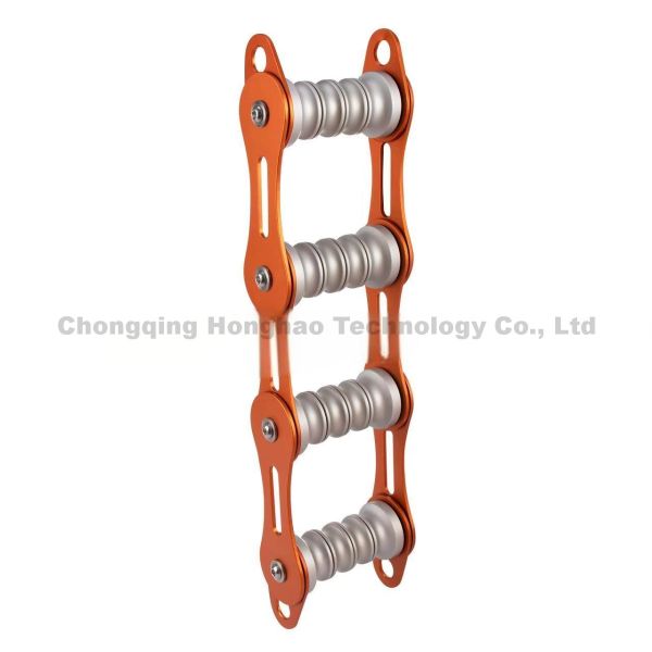 FourSlot Chain Rope Protector Durable Aluminium Alloy for Outdoor Rescue Climbing Gear