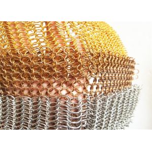 22mm Round Silver Stainless Steel Chainmail Ring Mesh Curtain