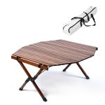 Folding Wooden Metal Folding Camping Table Octangle Picnic Table Camping