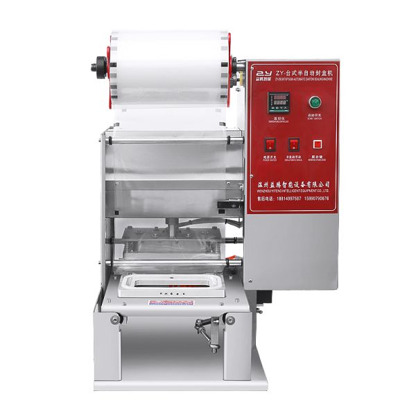 Tabletop Semi Automatic Tray Sealing Machine For Baverage Catering Shops