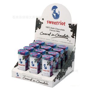 Litho CMYK Custom Printed Display Boxes Clay Coated Paper Yellow