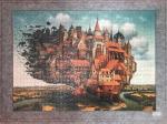 CMYK OEM Custom Printed Jigsaw Puzzles For Adults Children Colored 19.5x17cm