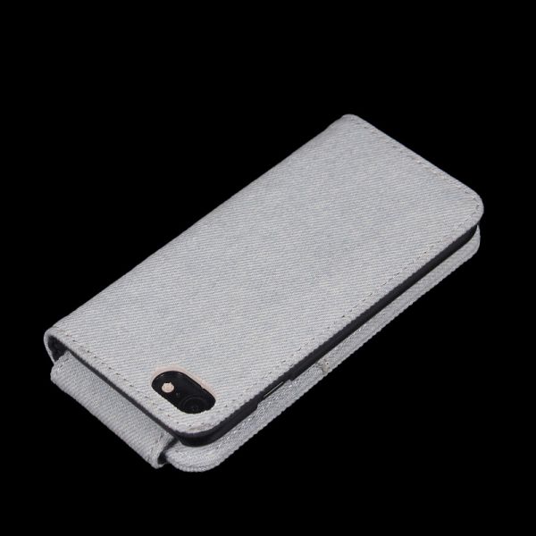Canvas Diary Jeans Denim Style Design notebook type case for Iphone 7 denim wallet case for Iphone 7 plus