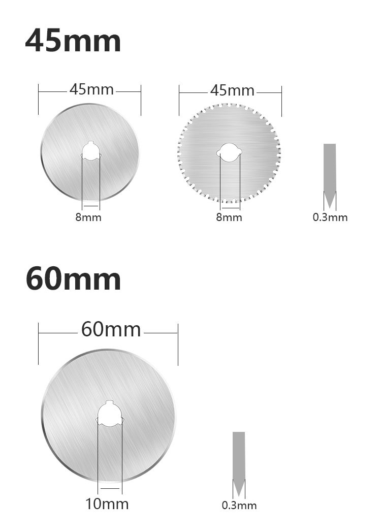 Carbon Steel 0.6mm Thickness Large Round Paper Cutting Machine Blade For Cutting Papers