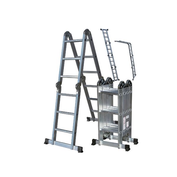 Multi-Purpose Ladder: 150kg Load, 3 Modes, Work Platform for Home/Commercial Use