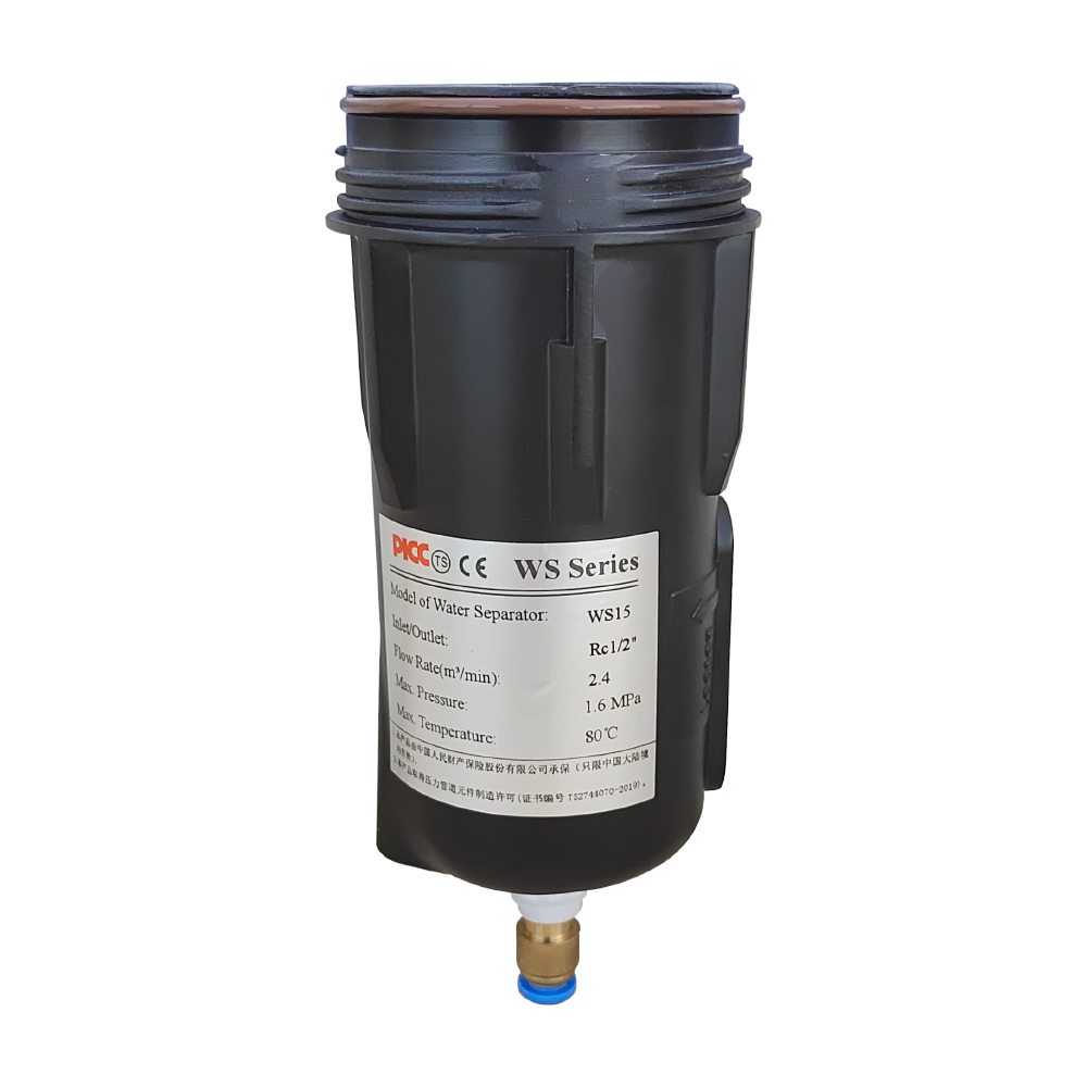 Aluminum Alloy Housing Water Gas Separators Compatibility for All Kinds of Air Compressor 10 Years Spanlife