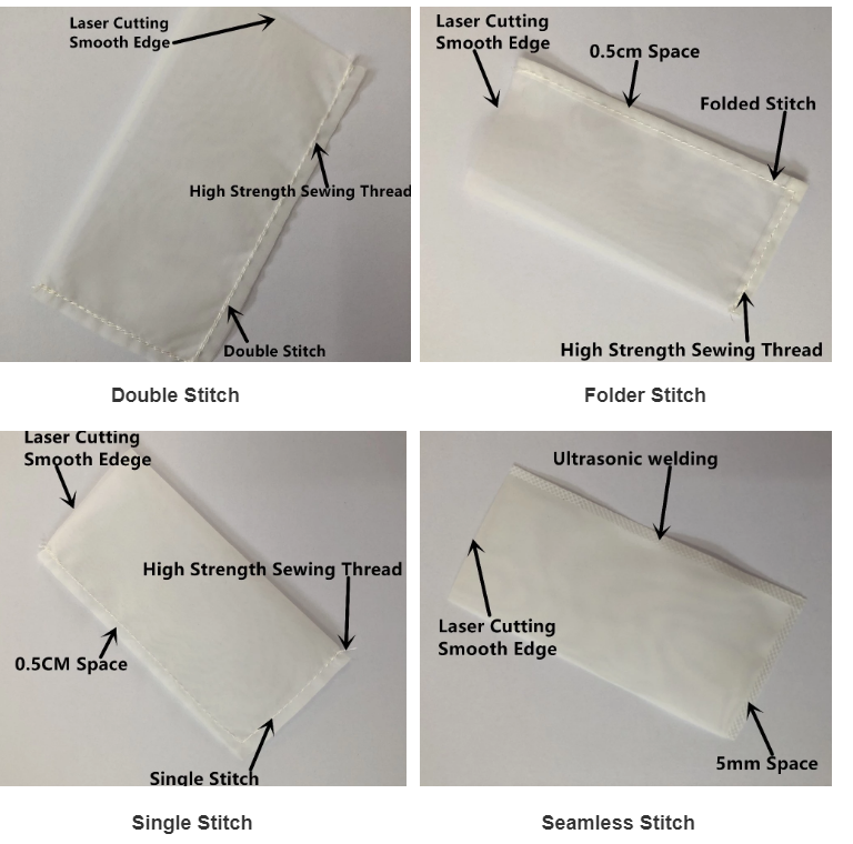 Home Kitchen Filter Bag, 100 Mesh, 12 x12 inch, 10x 12 incBig Size Food Grade, Nut Milk Filter Bags, Soy Milk Filtration