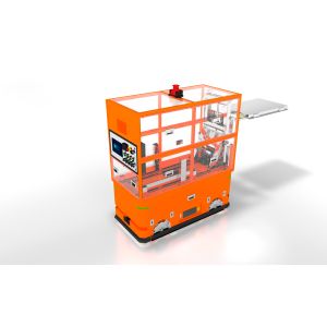 Semiconductor Panel Feeding Omnidirectional AGV Automated Guided Vehicle Load