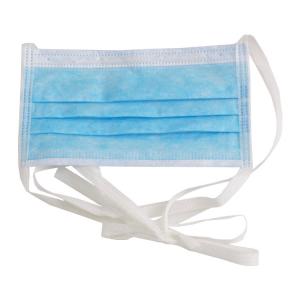 China Blue White Medical Use Non Woven 3ply Face Mask With Tie On on sale
