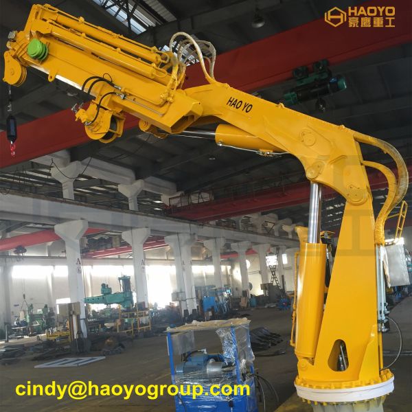 Foldable Marine Deck Boom and Jib of Crane Marine Ship Deck Crane