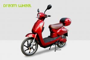 Buy cheap 18 Inch Wheel Red Electric Bike Scooter Vespa Style 48V 250W Brushless Motor product