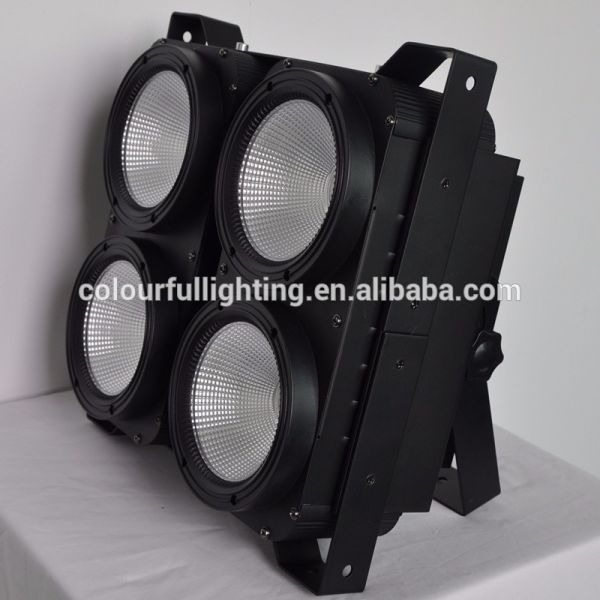 Free shipping CE UL High quality DMX Control 4 Eyes WW LED Audience Blinder COB 4x100W LED Blinder Light 400W