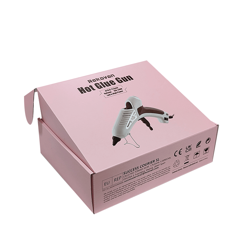 Recyclable Mailer Shipping Boxes Flat Packed Kraft Corrugated Mailer Boxes