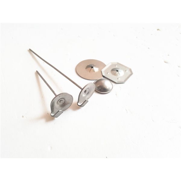 US Standard Stainless Steel Lacing Anchors With 22mm Dia Aluminum Dome Caps