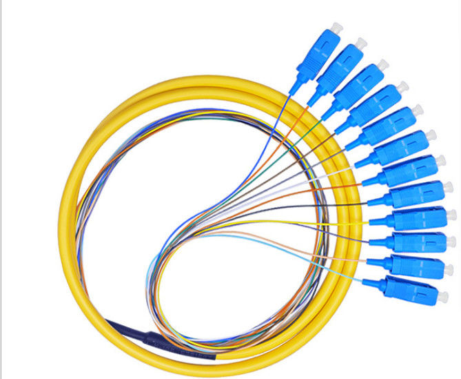 Good Repeatability Fiber Optic Pigtail For Optical Cable Connector SC / UPC 0