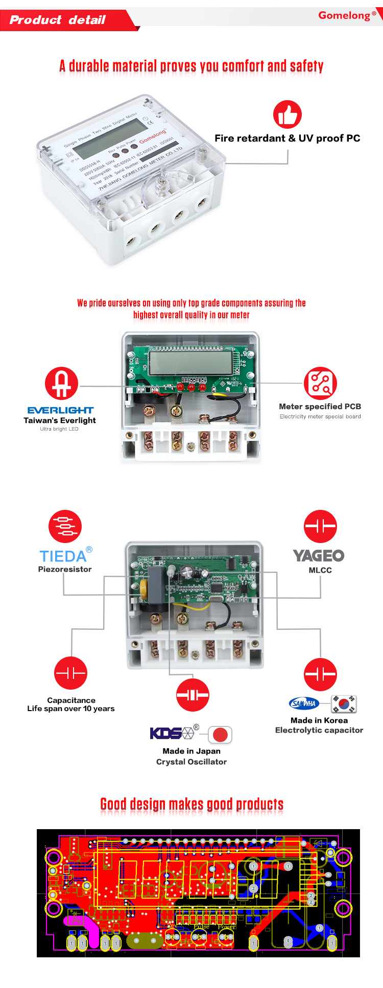 2022 Factory Direct Sales DDS5558 Electric Smart Meter