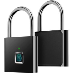 China Biometric Smart Fingerprint Padlock USB Charging For Gym School on sale