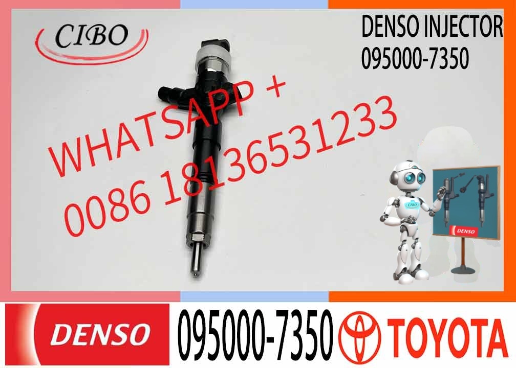 Fuel Injector 095000-7350 23670-30210 for Toyota Landcruiser Prado Daihatsu Delta 1KD-FTV