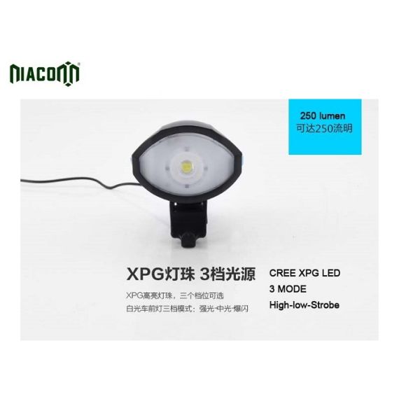 E Speaker USB Bike Light With 1200mAh POLY Li-Ion Rechargeable Battery