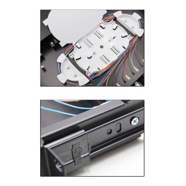 ODF 24 Port Fiber Optic Patch Panel Enclosure Box 24Core Drawer Joint