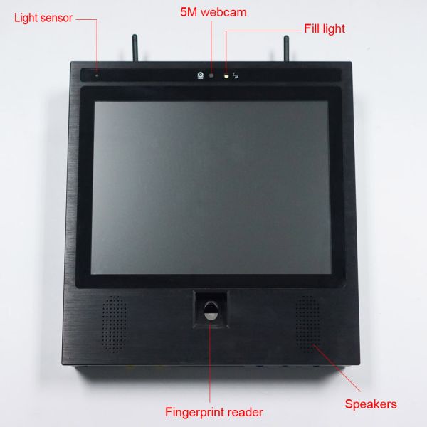 Light Rail Industrial Panel PC Touch Screen / All In One Touch PC 19 Inch Size