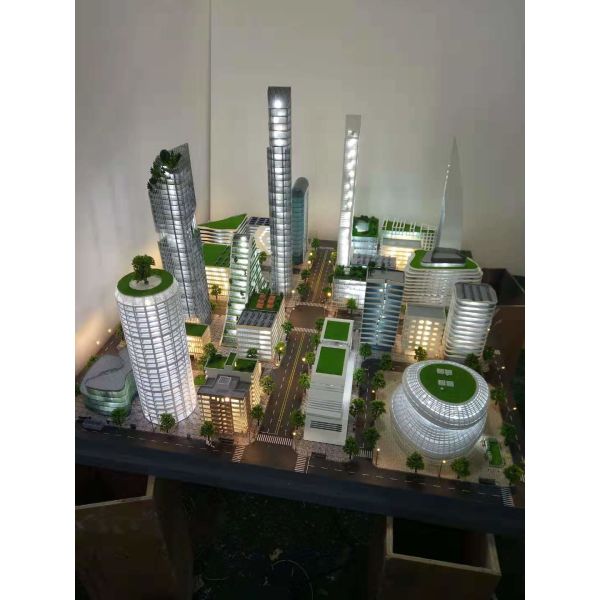 1 / 200 Scale Miniature 3D Max House Model Acrylic Plastic Material