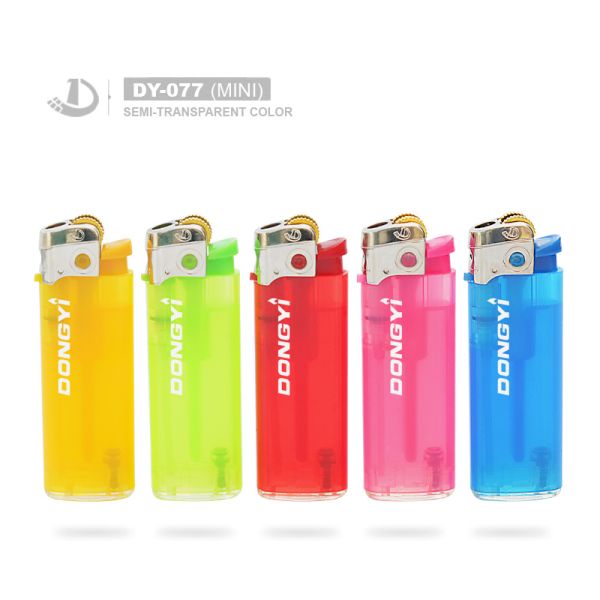 Customized Plastic Dongyi Electronic Rubber Color Cigarette Gas Lighter DY-068