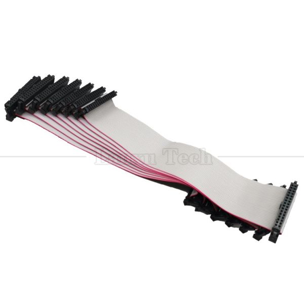 IDC 2.54mm Connector 8 10 12 14 16 18 20 30 40 50 60 PIN 1.27mm Pitch Grey Flat Ribbon Cable