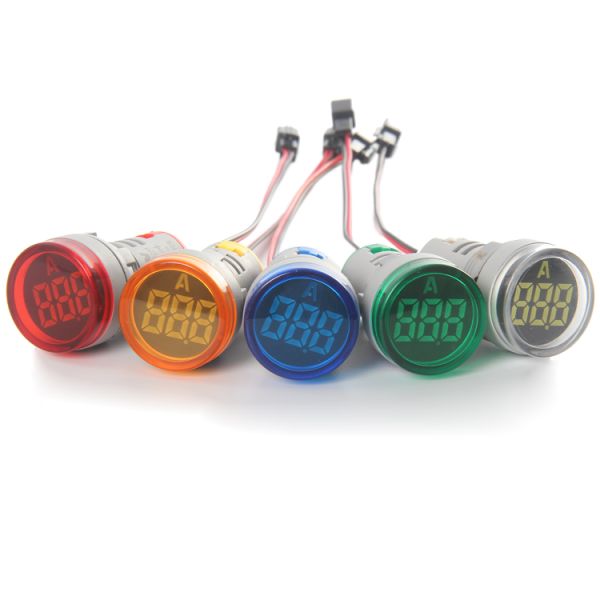 22mm Round Current Indicator Light with big display