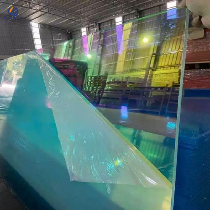 High Glossiness Iridescent Acrylic Panel , Acrylic Rainbow Sheet Impact Resistance