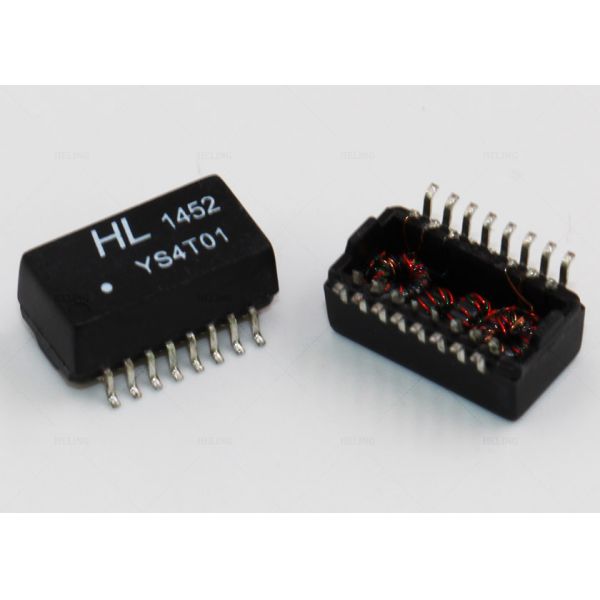 PCB Magnetics RJ45 LAN Transformer Single Port 2 Rows 16 Soldering Foots