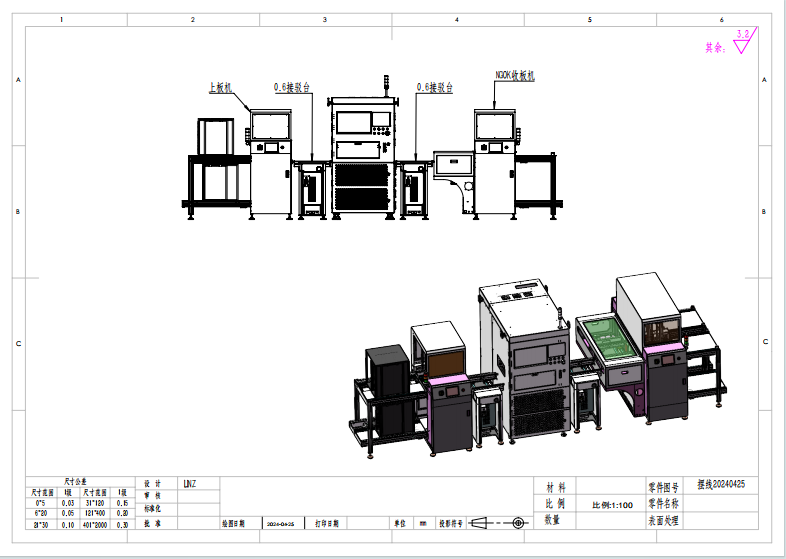 Automated Surface Treatment (Inspection and Sorting) Equipment Production Line