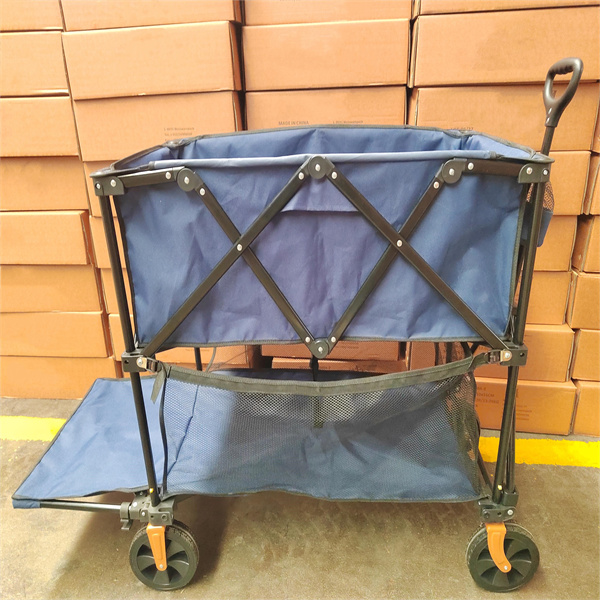 Double Decker Collapsible Handle Folding Trolley Cart Large Load Capacity