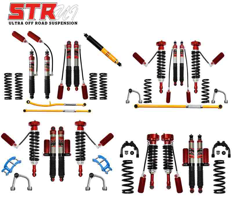 4x4 Suspension Lift Kit Off Road Shock Absorber Mono Reservoir Adjustable 2 Inch Lift