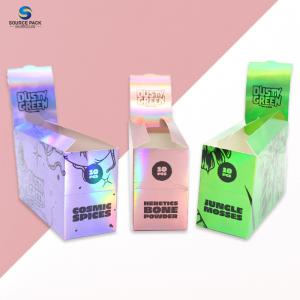 China Laser Cigar Packaging Box Cardboard For Cigar Tobacco Pre Roll Gummies on sale