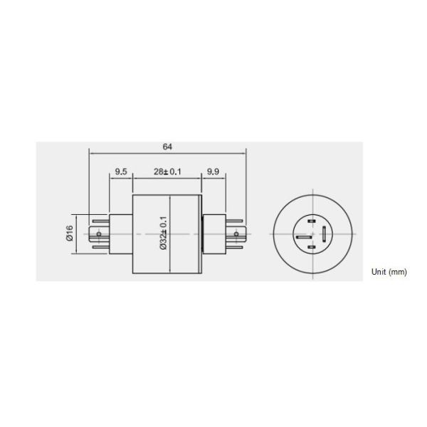Economic High Amp Slip Ring , High Power Slip Ring Flat Pin Replace Lead Wire