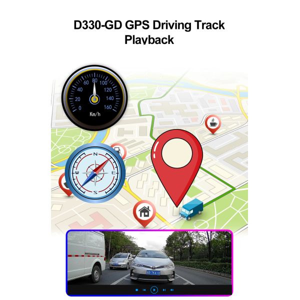 MSTAR MSC8336 Dashboard Car Cam Recorder Display 1080P Dual Lens Built-In WiFi GPS