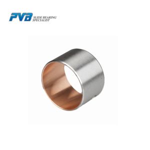 Buy cheap Steel Based Bronze Graphite Deva Bimetal Bushing Bearing PTF-1 product