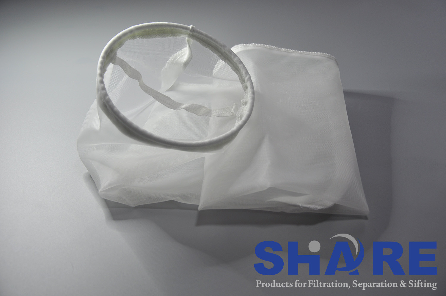 Monofilament Liquid Filter Bags With Drawstring As Top Collar Rating From 1um To 2000um