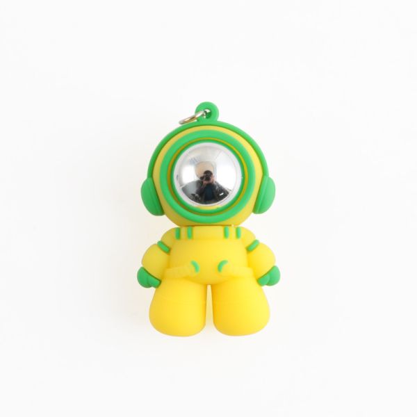 Astronaut Shaped custom PVC USB Flash Drive With Key Chain 80/MBS