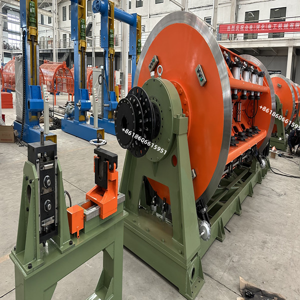 Bare Al / Cu Wire Rigid Stranding Machine Dual Wheel Capstan 6b - 36b Stranding Cage
