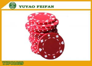 Poker And Clubs Pattern Clay Composite Poker Chips 13.5G PANTONE Colors