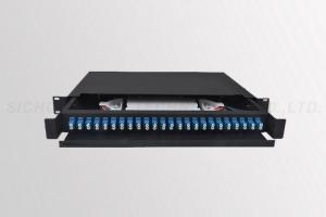 Buy cheap OTOP LC / UPC 48F Fiber Optic Patch Panel , Fiber Optic Cable Patch Panel product