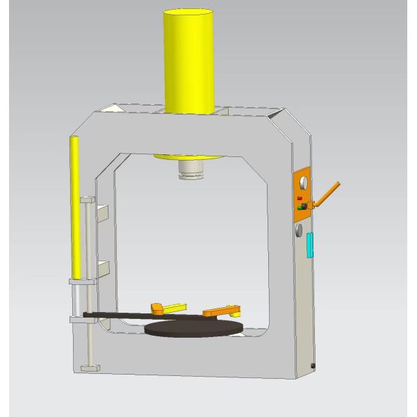 Heavy Duty Solid Tyre Pressing Machine ISO9001 Certification 200Ton TP200